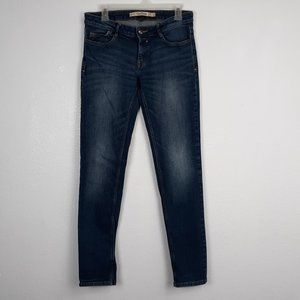 ZARA Women's Core Slim Jeans Size 6 Trafaluc Medium Wash Blue Denim Low Rise
